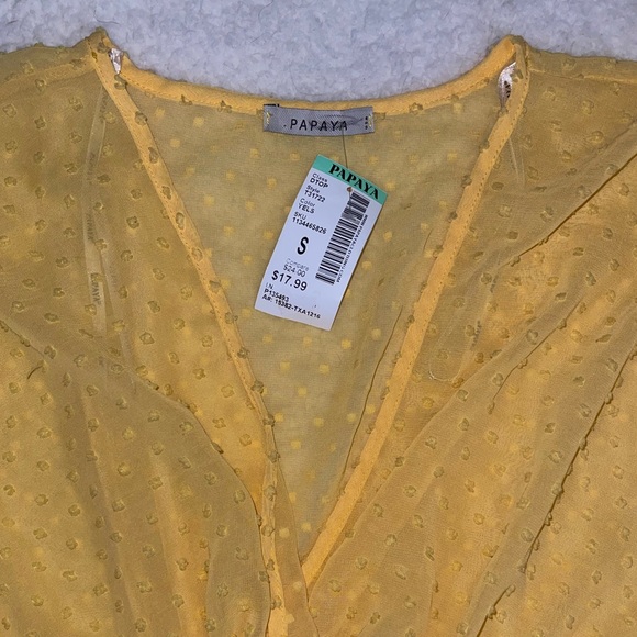 Sheer Puff Sleeve Top - Picture 3 of 3